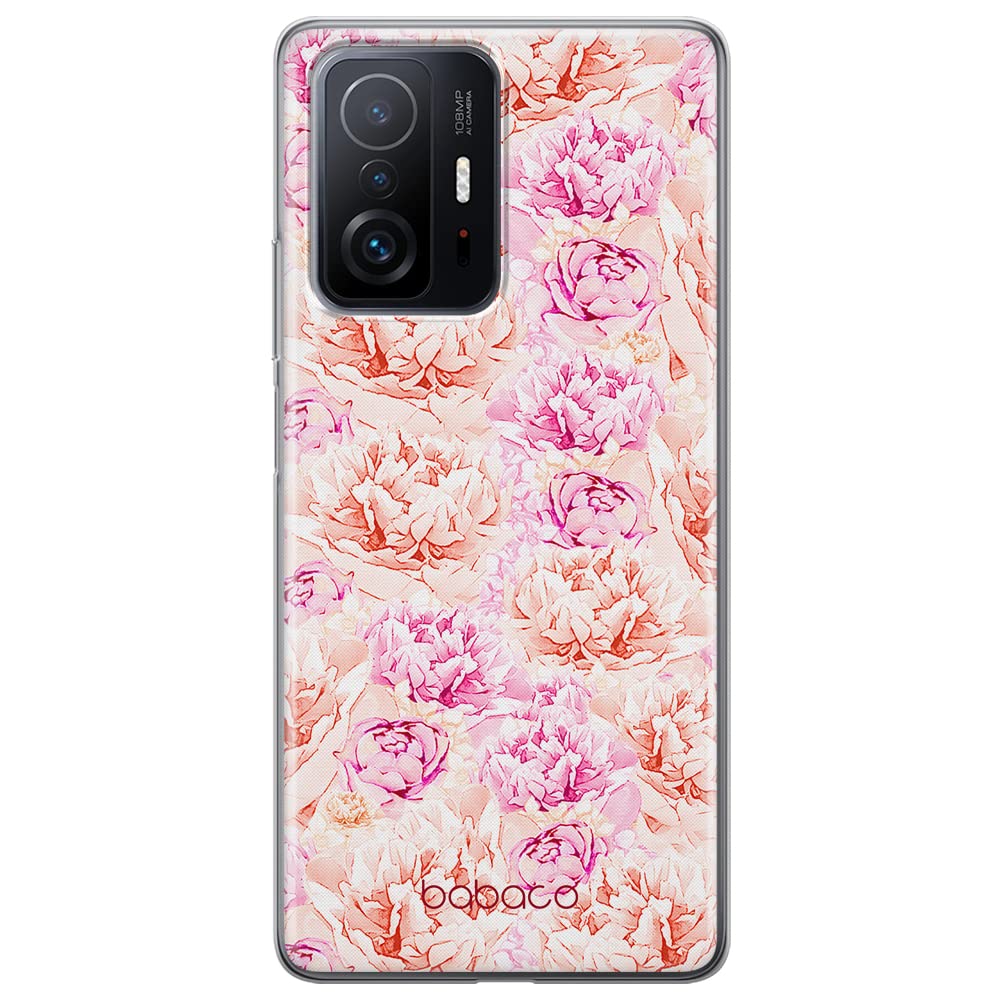 Babaco ERT GROUP mobile phone case for Xiaomi 11T 5G / 11T PRO 5G original and officially Licensed pattern Flowers 004 optimally adapted to the shape of the mobile phone, case made of TPU