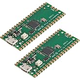 2Pcs RP2040 Dual-Core Cortex M0+ Processor for Raspberry Pi Pico Development Board 2MB Flash Supports C/C++/Python SPI/I2C/UART Interfaces