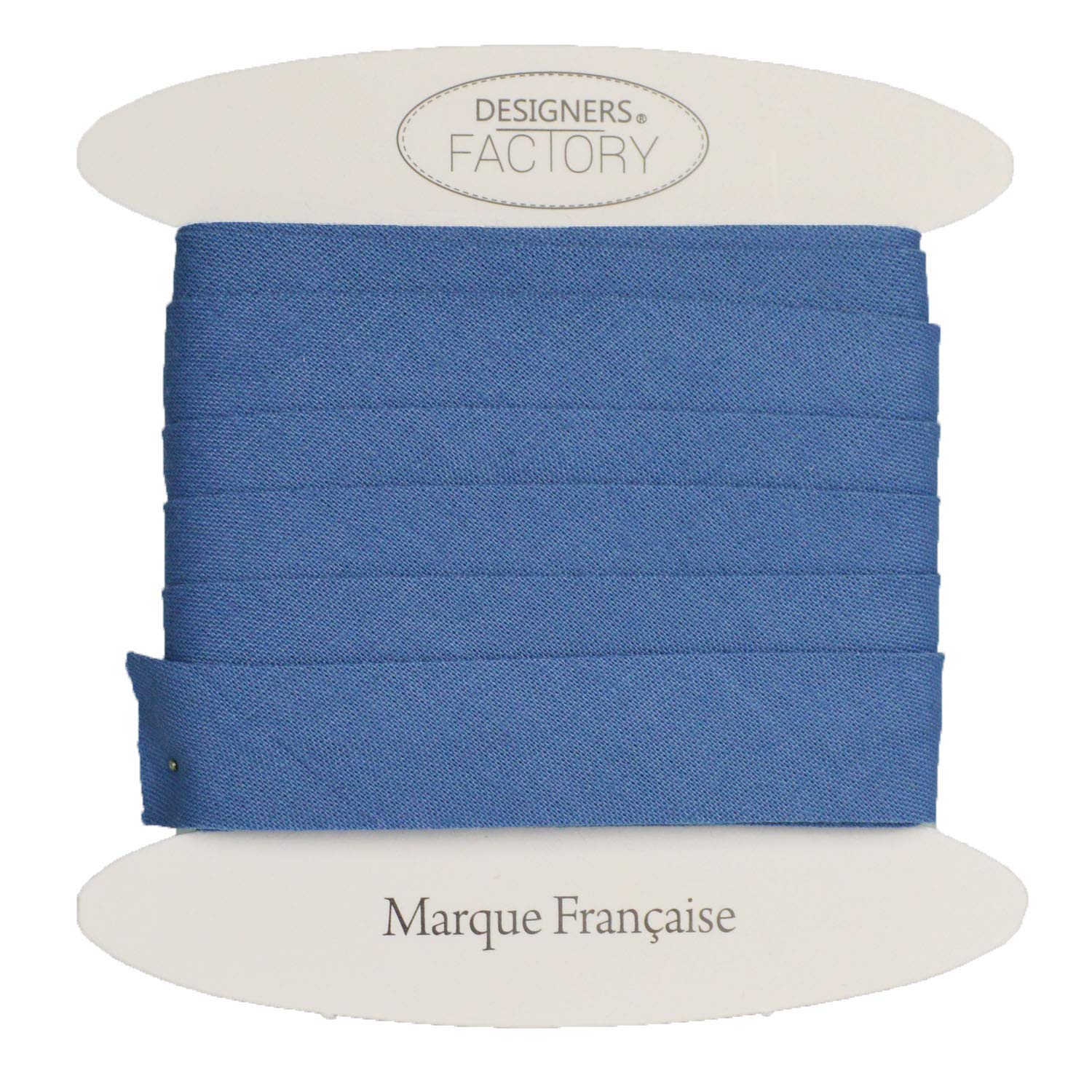 designers-factory Beautiful Quality Plain Cotton Bias Binding - Cotton Bias Binding - available in several colours and two sizes (By 10 meters, Indigo blue)