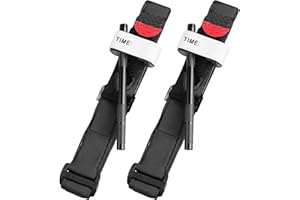BUPEROR Tourniquet Kit, Outdoor Mountaineering Camping Adventure Home Tactical Survival Medical Emergency Kit Combat Tourniquets First Aid Kit Military Tourniquets Aluminum Rod 37.4 inch 2 Pack
