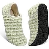 Fires Womens Mens Slippers with Rubber Sole Soft-Lightweight House Slipper Socks Around House Shoes Non Slip Indoor/Outdoor