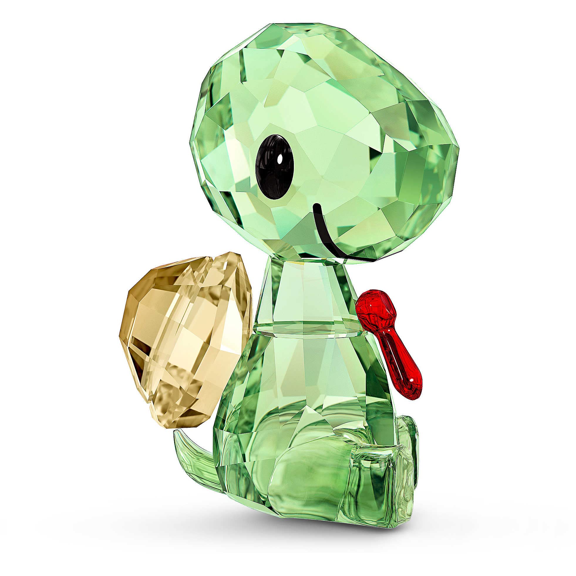 Swarovski Baby Animals Crystal Figurine, Green/Gold/Red, 3.8 x 2.1 x 2.7 cm