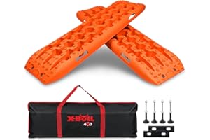 X-BULL New Recovery Traction Tracks Sand Mud Snow Track Tire Ladder 4WD (Orange, 3gen)