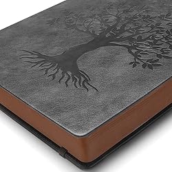Thick Lined Journal Notebook with Pen, 360 Pages