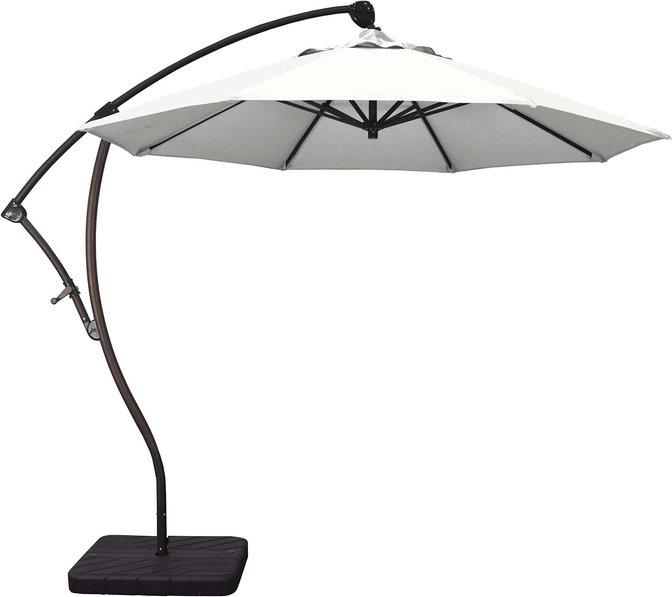 Phat Tommy 9 Ft Cantilever Offset Aluminum Market Patio Umbrella with Tilt – For Shade and Outdoor Living
