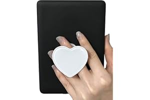 Gowjaw Cute Heart Expandable Collapsible Grip Stand Holder for Kindle eReaders iPhone and Smartphone(White)