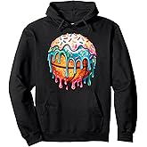 Ice Cream Basketball Drip Boys Girls Kids Basketball Stuff Pullover Hoodie