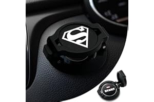 EPOCHHIKE Push Start Button Cover, Touch Button Protector Cover, Child Proof Safety for Computer PC Desktop, Car or Motorcycle Interior Decor (Super-Black)