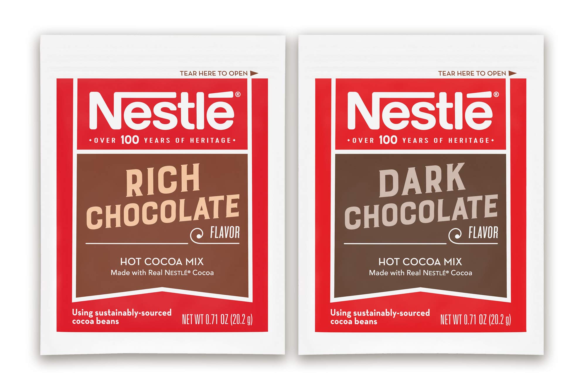 Nestle Hot Chocolate Variety Pack, Hot Cocoa Mix Pack 50 Packets Rich