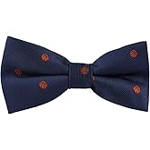 AUSCUFFLINKS Basketball Fan Bowtie for Him | Bball Lover | Present for Men | Work Bow Ties for Him | Birthday Prezzie for Guys (Basketball Bow Tie)