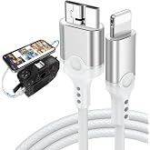ACANDYA MFi-Certified for Lightning to USB 3.0 Micro B Camera Adapter Cable | 3FT USB 3.0 Micro DSLR Camera OTG Cable for iPhone 14 13 12 XR 7 Import Photos Video Cord for Canon/Nikon, Not for Hard Drive