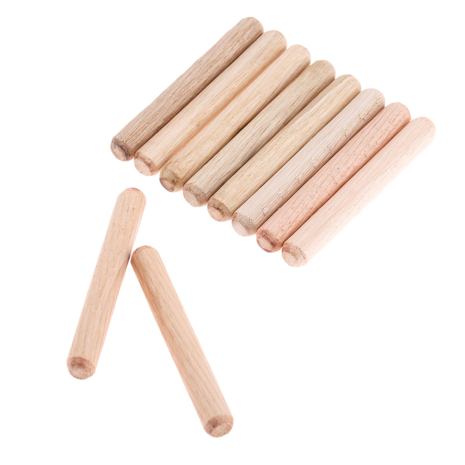 50pcs Woodworking Hardwood Round Dowel Pins for Bird Cage Pet Nest Wooden Craft Rods Furniture Fitting Tools 8x60mm(DXL)/0.32"x2.36"