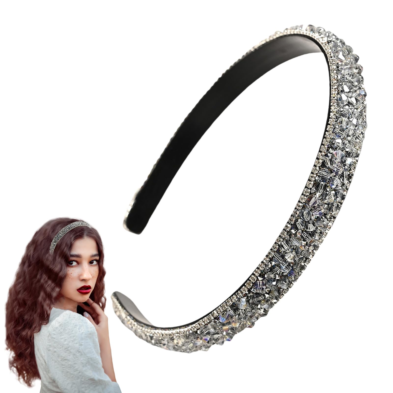 Headbands for Women's Hair Pearl Headbands Hair Styling Accessories Cute White Wedding Bridal Rhinestones Hairbands Women 2218