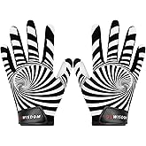 DUFFOBAN Kids Football Gloves, Youth Football Receiver Gloves Excellent Grip with Sticky Silicone, Anti-Slip Elastic Breathable, Best Gift for Boys Girls