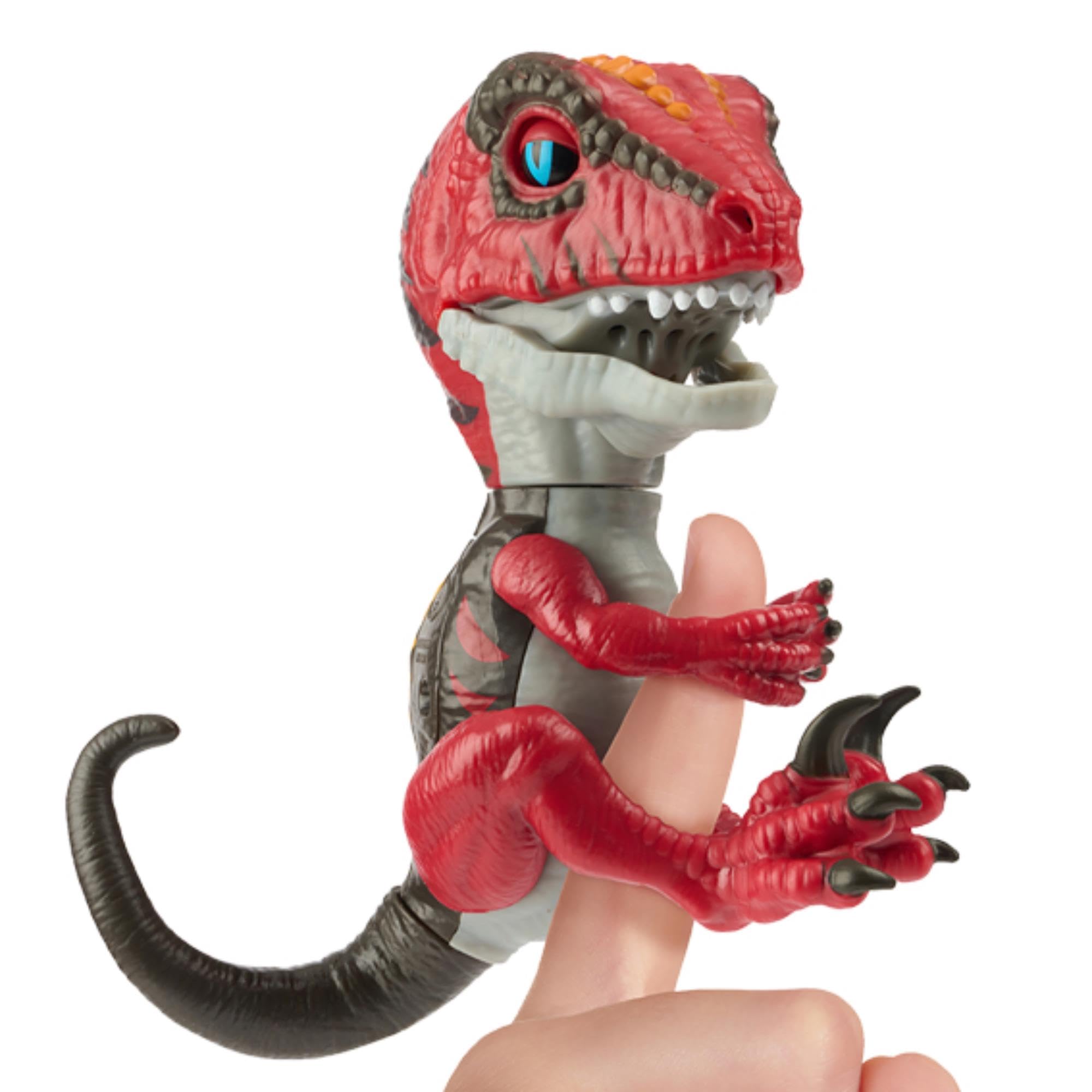 Untamed Roaring Dinos Interactive Raptor, Slash (Red), 40+ Sounds and Reactions, Dinosaur Responds to Touch (Ages 5+)