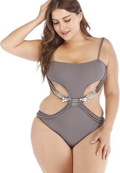 Plus size strappy swimsuit Clearance