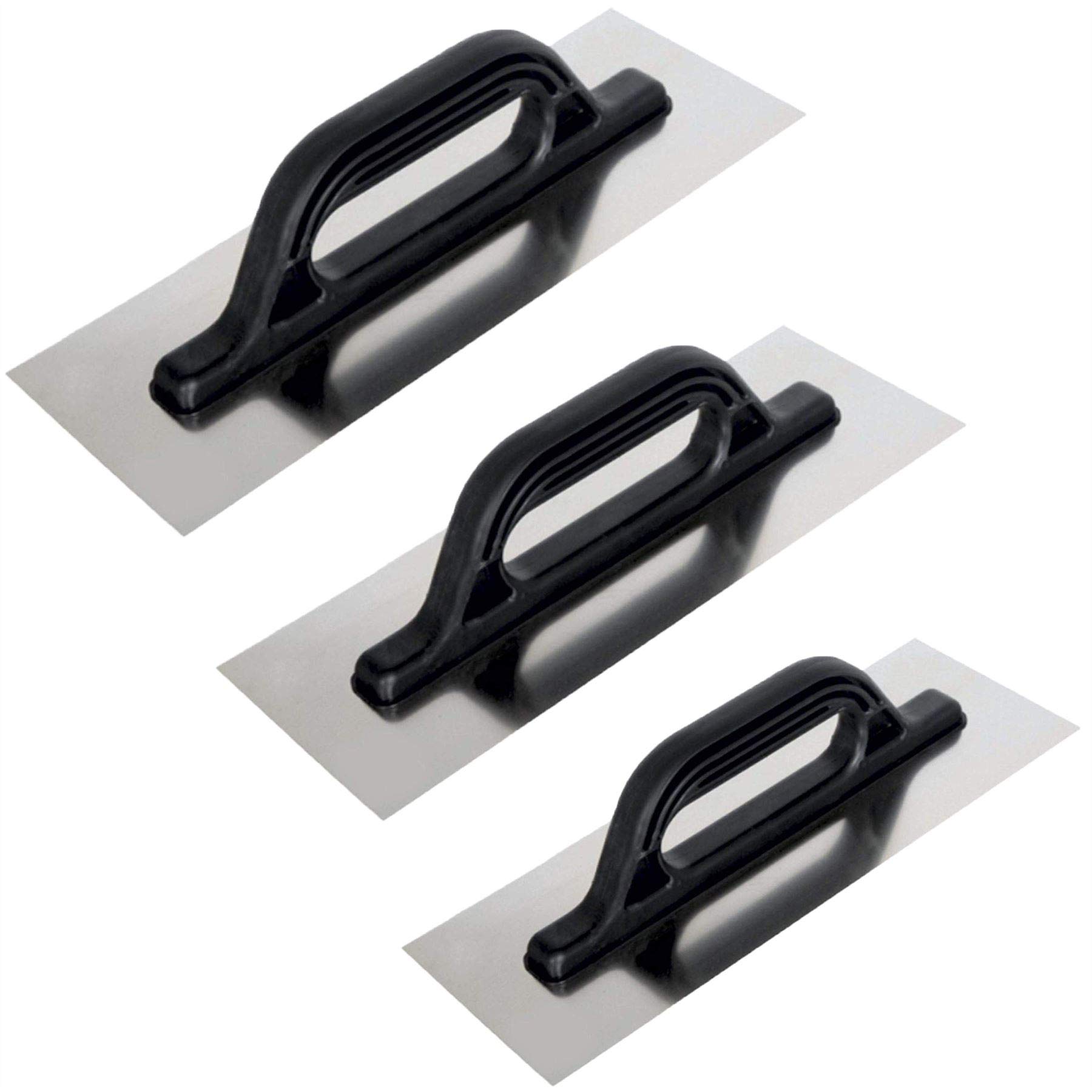 Toolty Professional Stainless Steel Trowel, Putty Trowel, Mortars Trowel, Finishing Trowel - 320, 360, 380mm - for Plaster, mortars, adhesives - Plastic Handle, Plastering, DIY - TLTY-S035