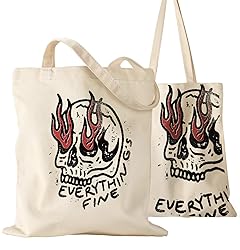 Miss Adola Aesthetic Canvas Tote Bag for Women