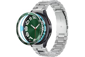 Spigen Bezel Tune Designed for Samsung Galaxy Watch 6 Classic 47mm Bezel Ring Protector Bezel Ring Adhesive Cover (2023) - Green