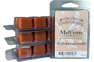 Our Own Candle Company Premium Wax Melt, Snickerdoodle, 6 Cubes, 2.4 oz (4 Pack)