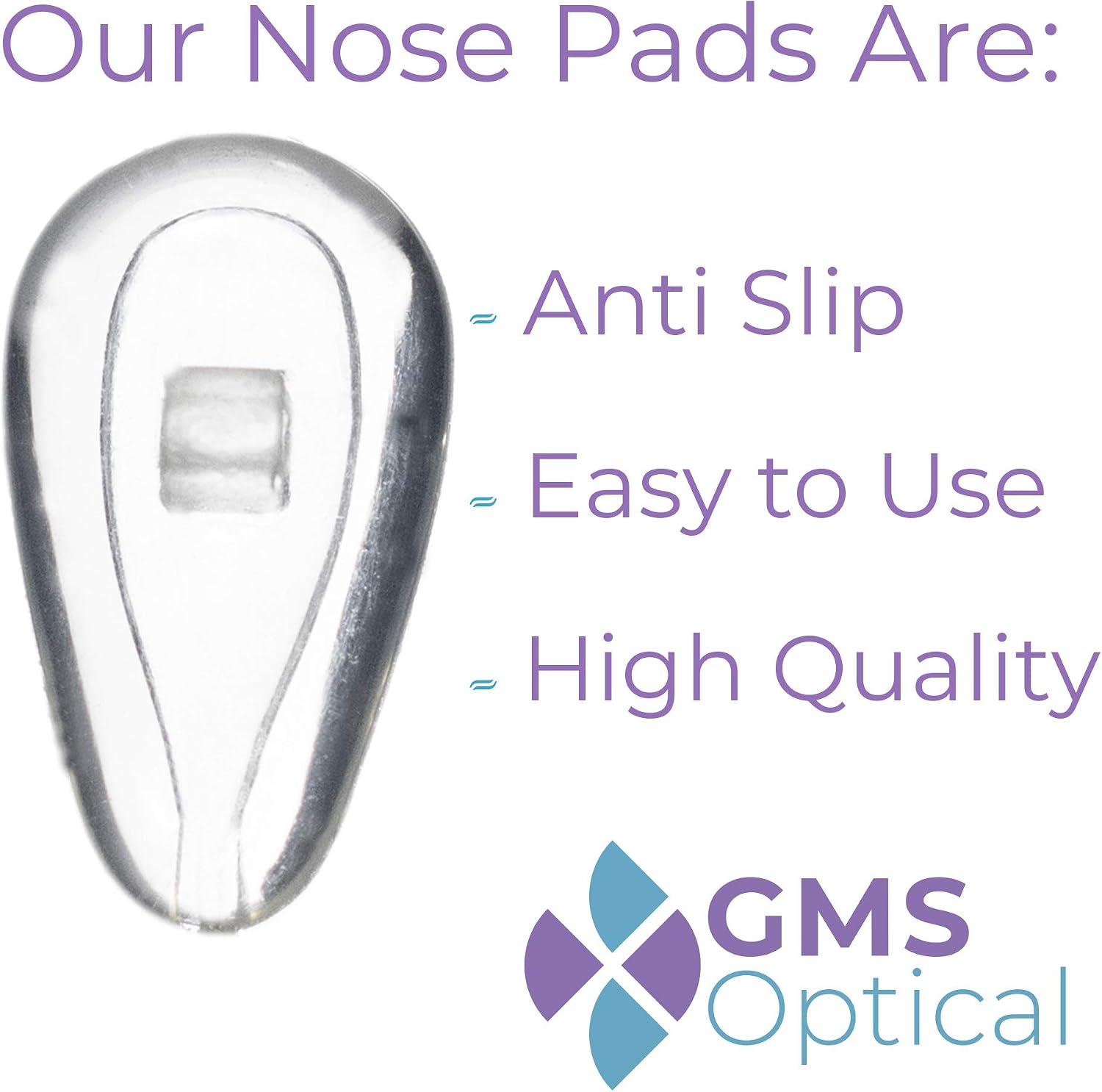 5 works Very Soft Air Chamber Silicone Screw in Nose Pads Nosepads for Sensitive Skin, Clear - Image 3