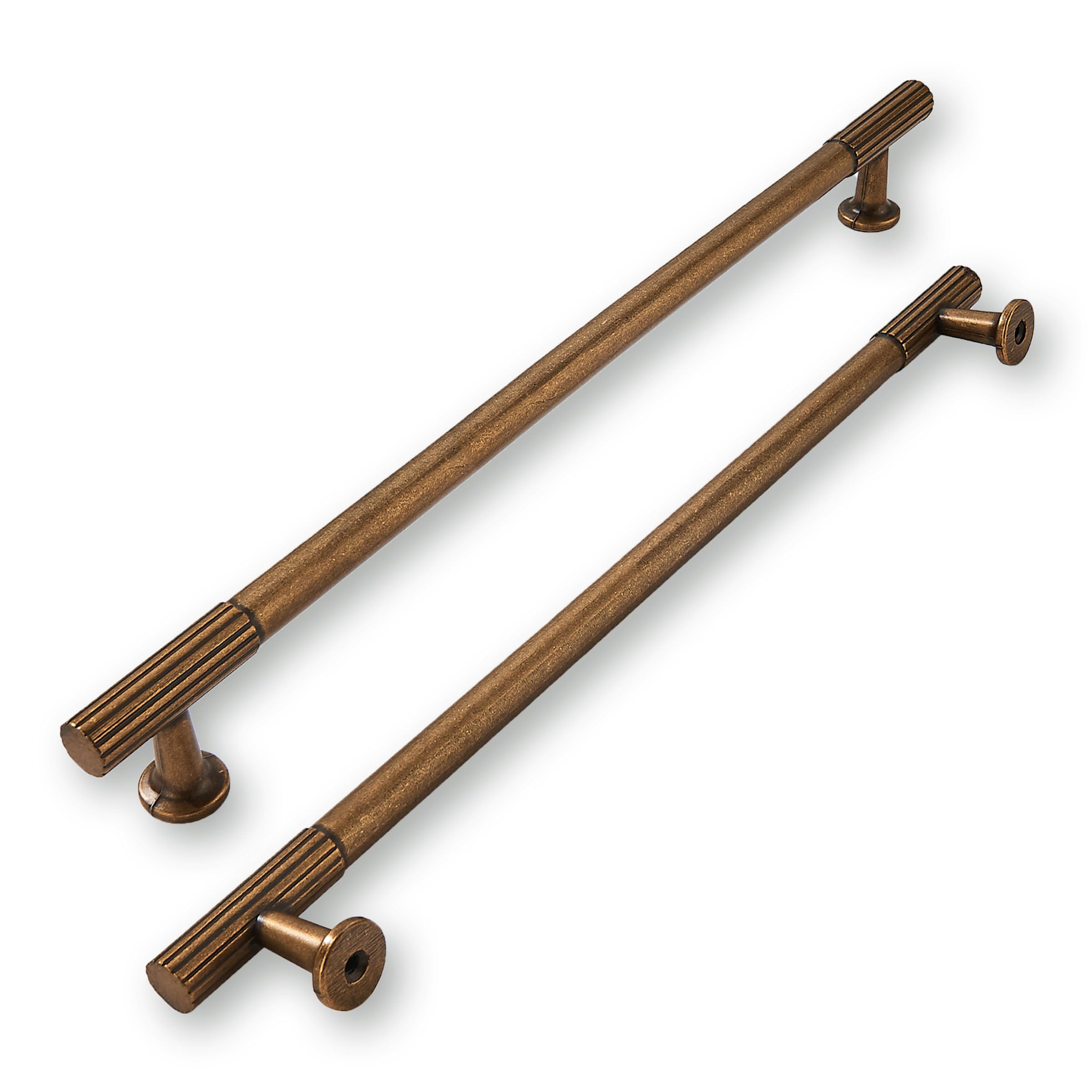 Photo 1 of (PARTIAL) khtumeware 10 Inch Hole Center 5 Pack,Antique Brass Cabinet Pulls Heavy Duty Soild Vintage Brass Kitchen Drawer Handles Antique Bronze Cabinet Hardware for Cupboard Drawer Handles Dresser Pulls