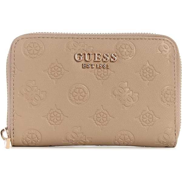 Amazon.com: GUESS Zarela Zip Around Card Case Wallet, Off