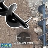 DIWUJI Garden Drill Digger Auger 8 cm Diameter 30 cm Length Hex Shank view 6