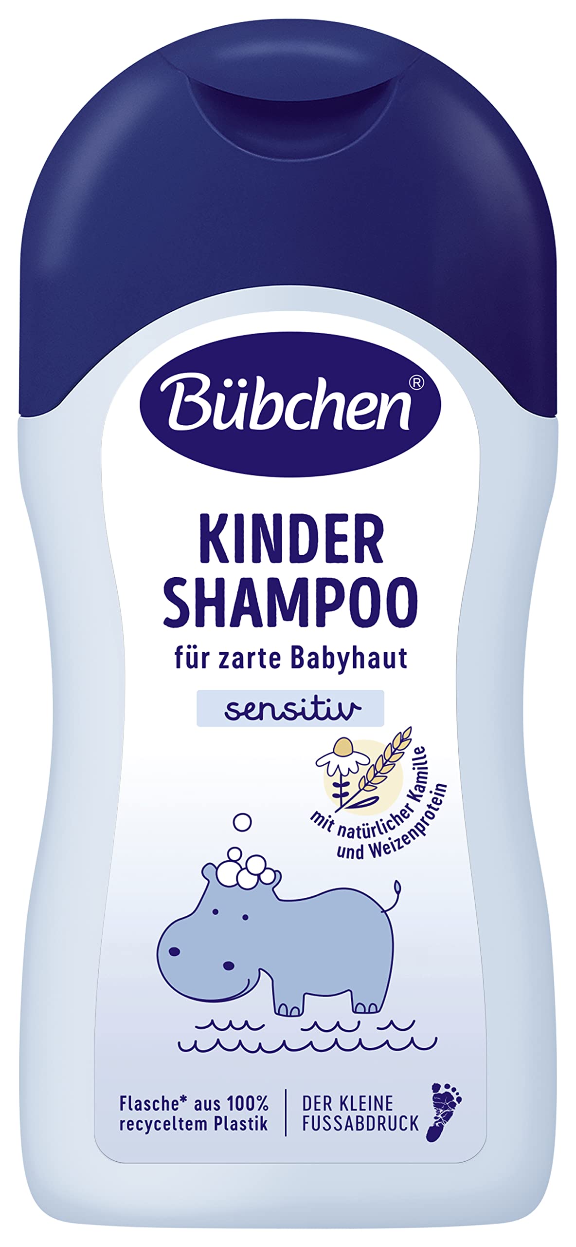 Bübchen Shampoo, Natural Chamomile and Wheat Protein, Mildly Cleanses & Tames Hair, 400ml