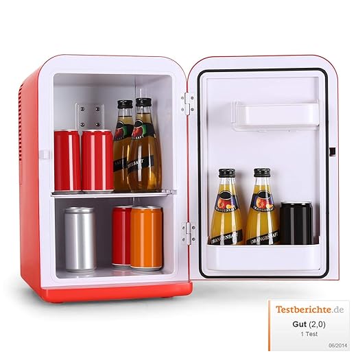 Klarstein Bella Taverna - Mini nevera, 15L, Peso ligero, asa ...