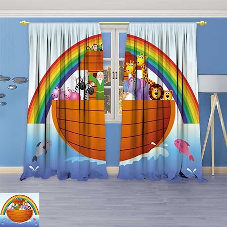 Socomimi Pattern Decor Artistic Window Curtain By Noah Ark Living