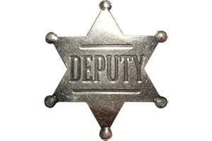 KEGUMINGX Sheriff Badges Police Badge Deputy Sheriff Badge Metal Sheriff Badge for Women and Adult Cowboy Party Decoration Badge, Western Cowboy Police Vest Badge Men Sheriff Badge