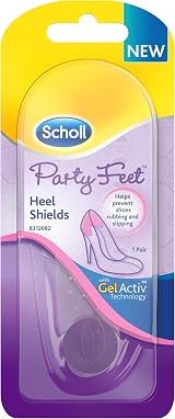 Scholl Party Feet Invisible Gel Heel Shields - Clear, Non-Slip Heel Protectors view 1