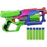 Nerf Mega CycloneShock Toy Blaster, Cybershock Color Style, 6-Dart Drum, 6 AccuStrike Mega Darts, Easy Priming (Amazon Exclus