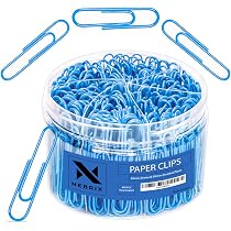 Amazon.com : Nebrix 450 Blue Color Paper Clips Assorted Sizes ...