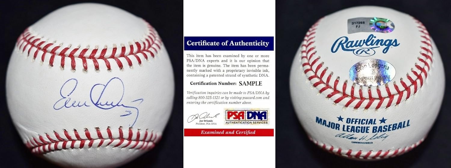 evan longoria autographed baseball