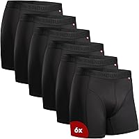 Athletic Works Men's Quick Dry Performance Boxer Briefs 6 Pack With 4