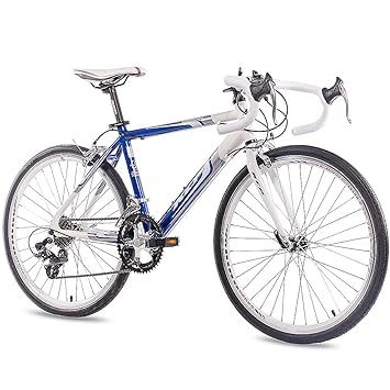 24' RENNRAD JUGENDRAD FAHRRAD KCP RUNNY ALU mit 14G SHIMANO weiss blau - 61,0 cm (24 Zoll)