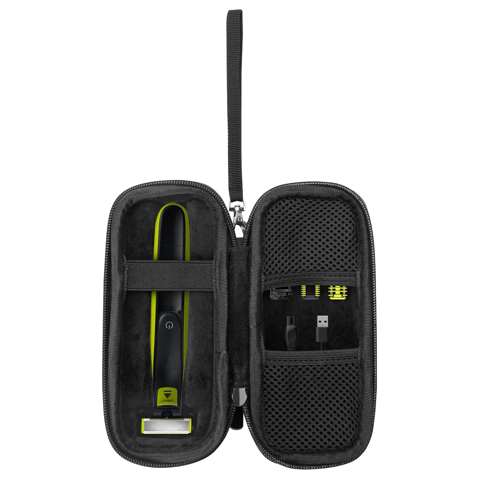 Linkidea Razor Storage Case, Portable Travel Razor Storage Bag, Replacement Blades Accessories Shaver Case for QP2520, QP2530, QP2630 (Black)