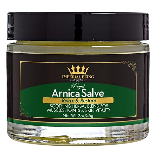 Royal Arnica Salve - Organic Bruise Care and Skin Recovery Balm, Natural Arnica Oil for Muscles, Joints, and Body Comfort, Botanical Massage Cream with Essential Oils, Herbal Relief Blend (2 oz)