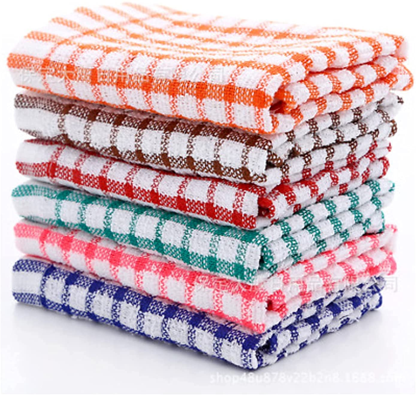 MAS International Vintage Kitchen Terry Tea Towels, 100% Cotton Pack of 3 Quick Drying Machine Washable Dish Cleaning, Hand Cloths
