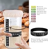 Eidoct Sourdough Starter Jar Kit 730ml with Aluminum Lid & Accessories view 7