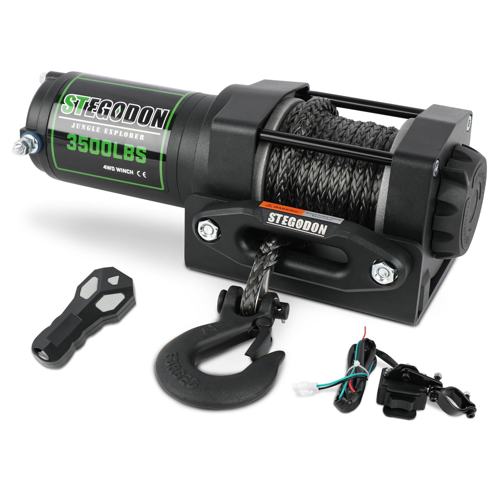 Photo 1 of STEGODON 3500 lb Winch ATV UTV Electric Winch, 