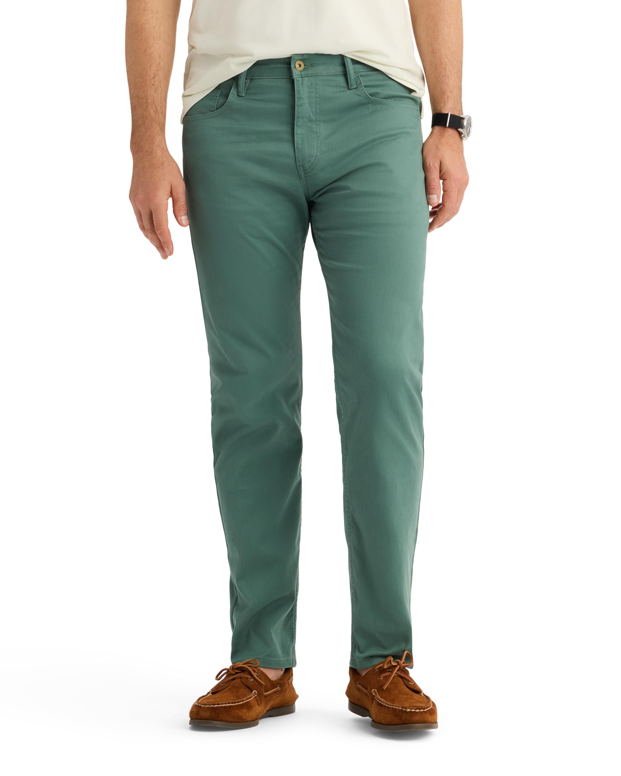 Dockers® Men's Jean Cut Straight Fit with All Seasons Tech™, Duck Green, 33 30 Image