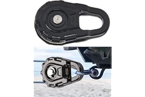 HIRCQOO 1/10 RC Crawler Winch Snatch Block Metal Pulley Compatible with Traxxas TRX-4 Tamiya CC01 Axial SCX10 Wraith D90 Redcat HSP 1/10 RC Crawler Truck