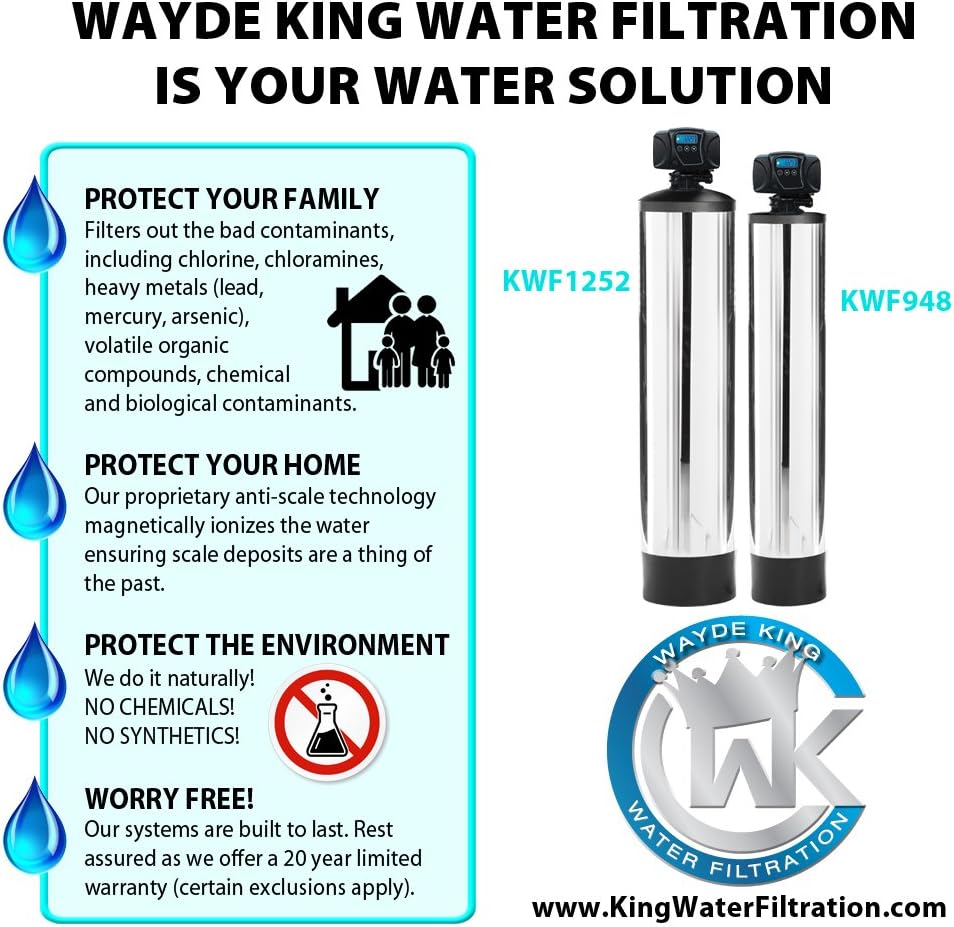Wayde King Water Filtration Maintenance Free Whole House Salt Free Water Filtration And Conditioning System With Built In Magnetic Ionizer Amazon Ca Tools Home Improvement