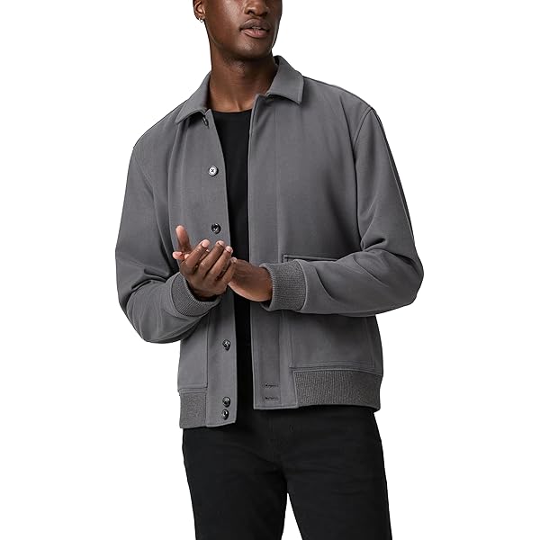 Theory Men's Precision Ponte Murphy Jacket, Black, S at Amazon