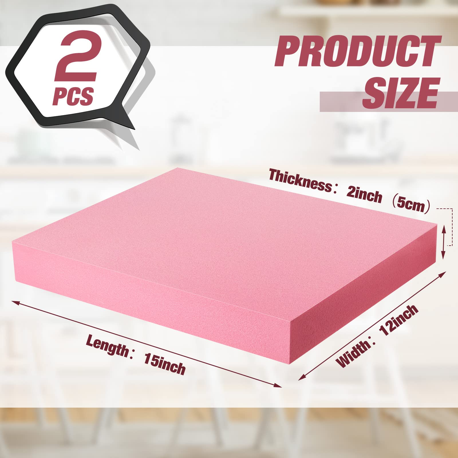 2 Pieces XPS Foam 15