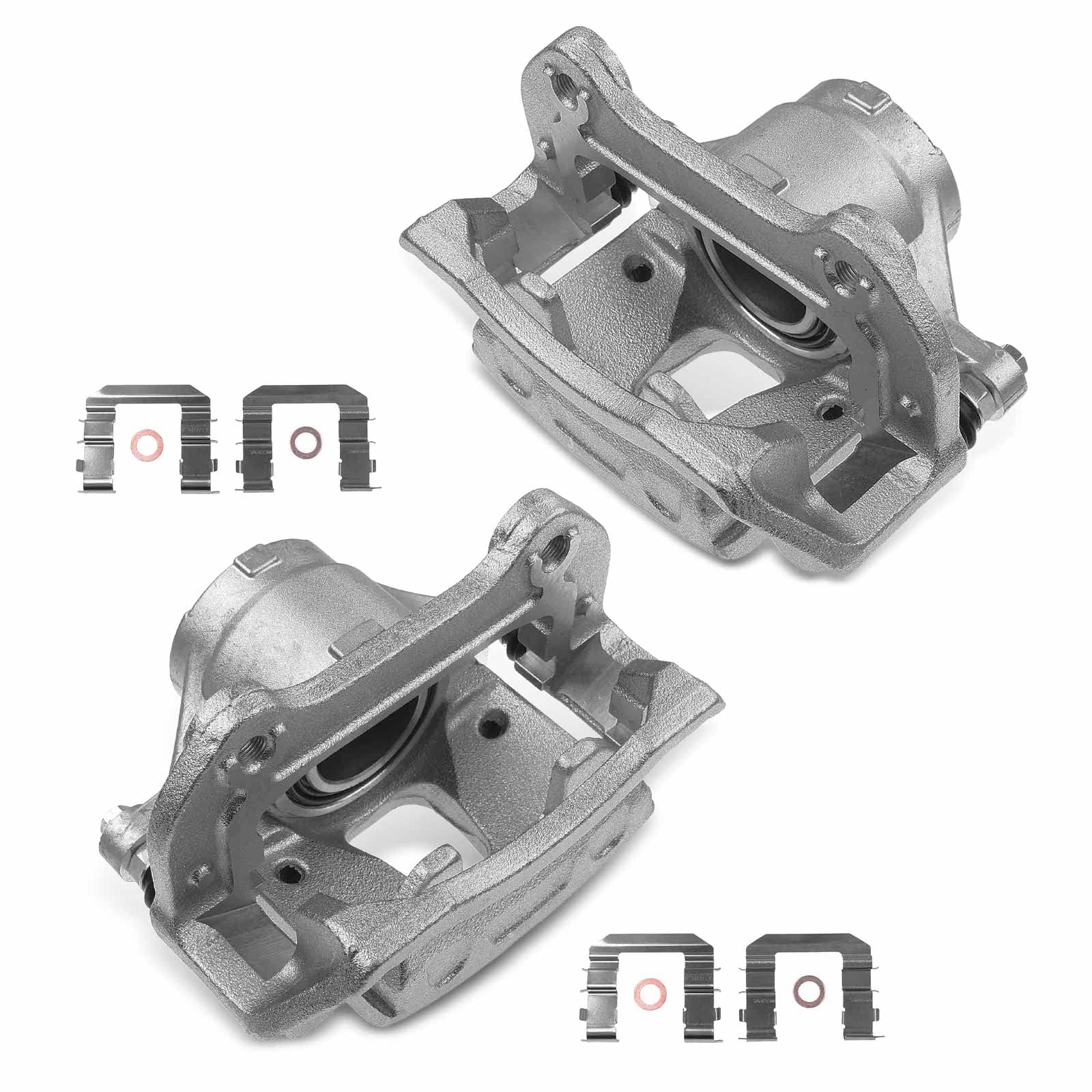 thumbnail image 2 of Detroit Axle 4WD Drilled & Slotted Brake Rotors – Front & Rear – For Ford F-150, Lincoln Mark LT 04-08 2 of 5