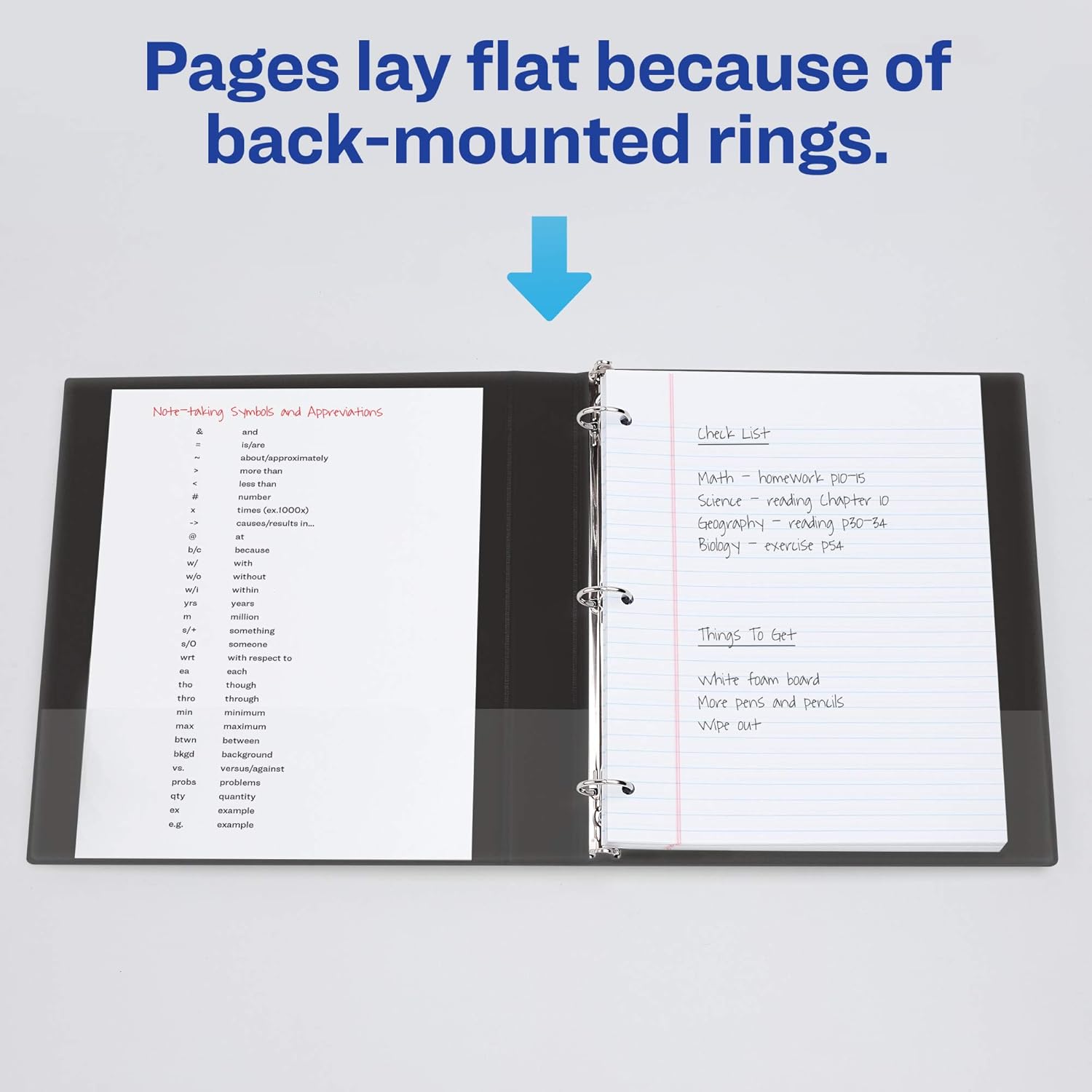 Avery Economy View 3 Ring Binders, 1" Round Rings, 1 Black Binder (05710) : Office Products